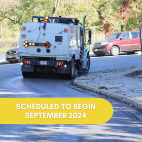 Residential Street Sweeping coming September 2024 banner