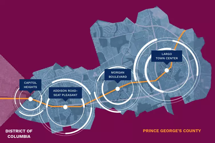 Blue Line Corridor Map