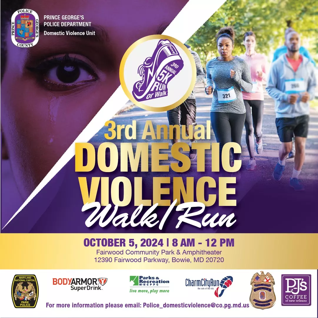 Third Annual PGPD Domestic Violence Walk and Run