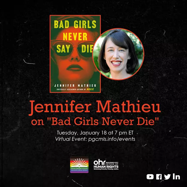 Jennifer Mathieu Event Flyer