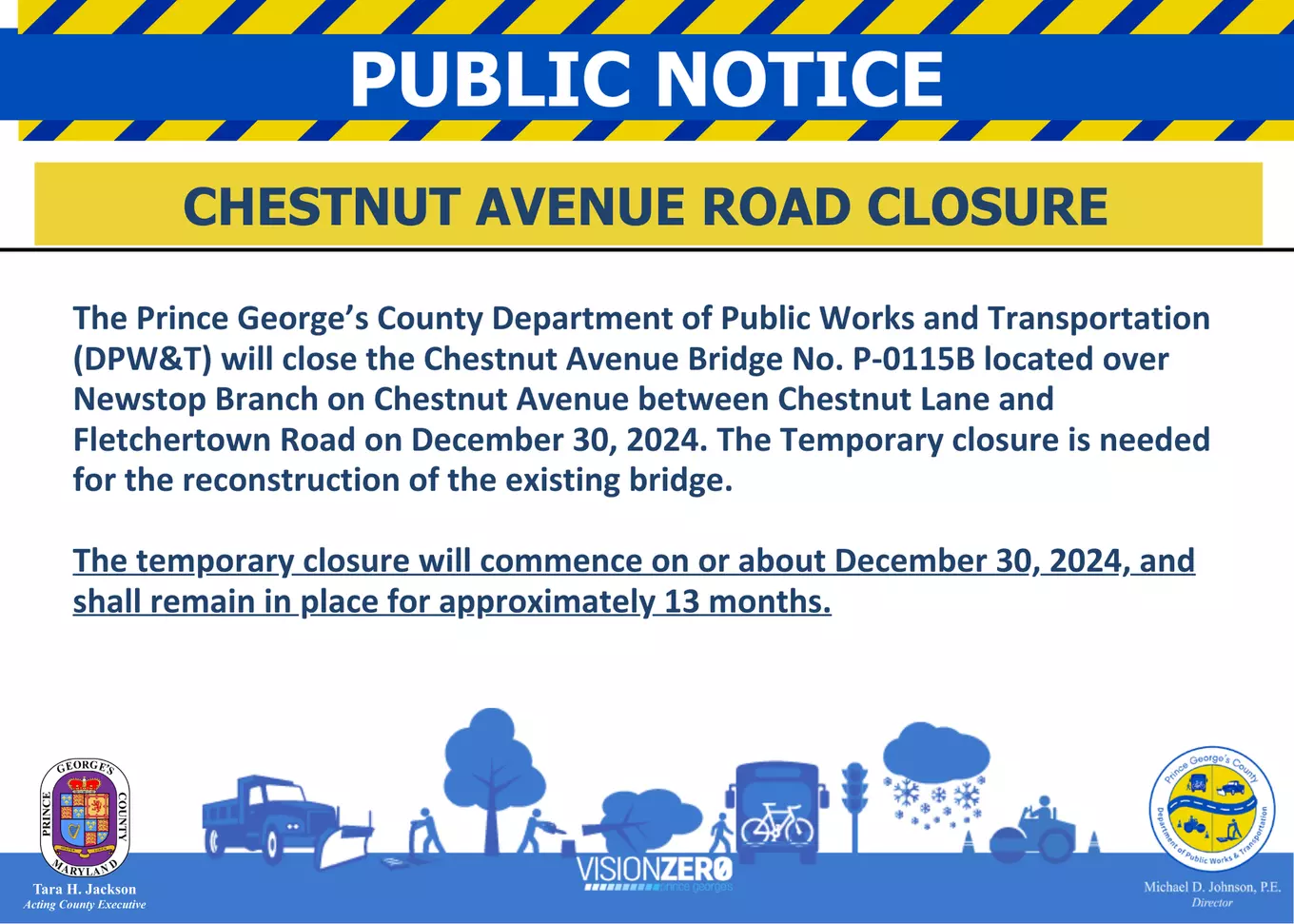 Chestnut Avenue Road Closure