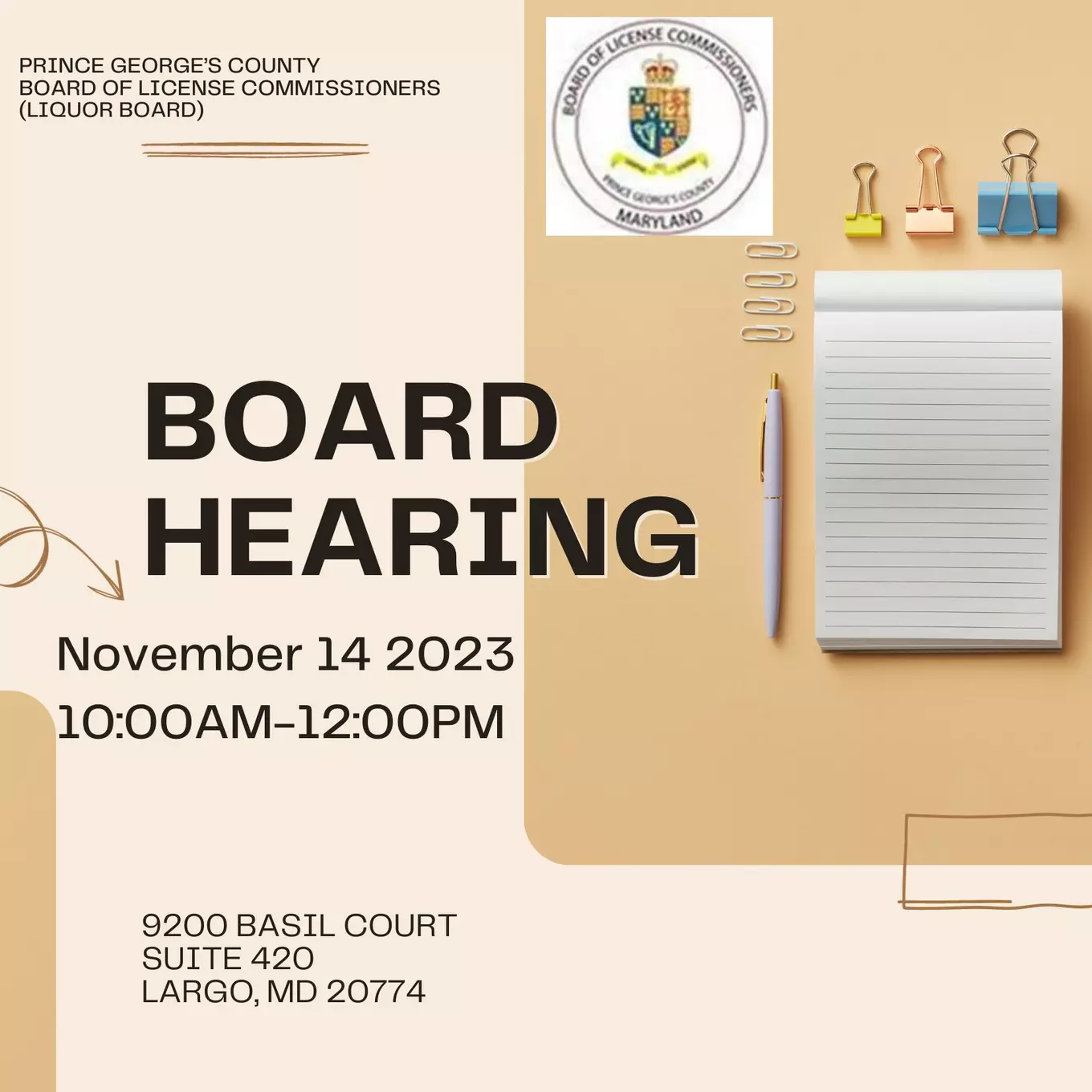 Liquor Board Hearing