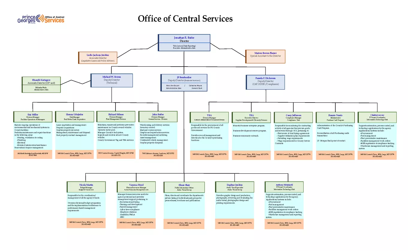 organizational chart