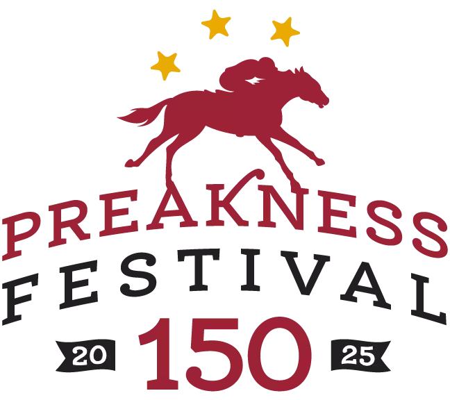 Preakness Festival 150 logo - icon of racing horse and jockey