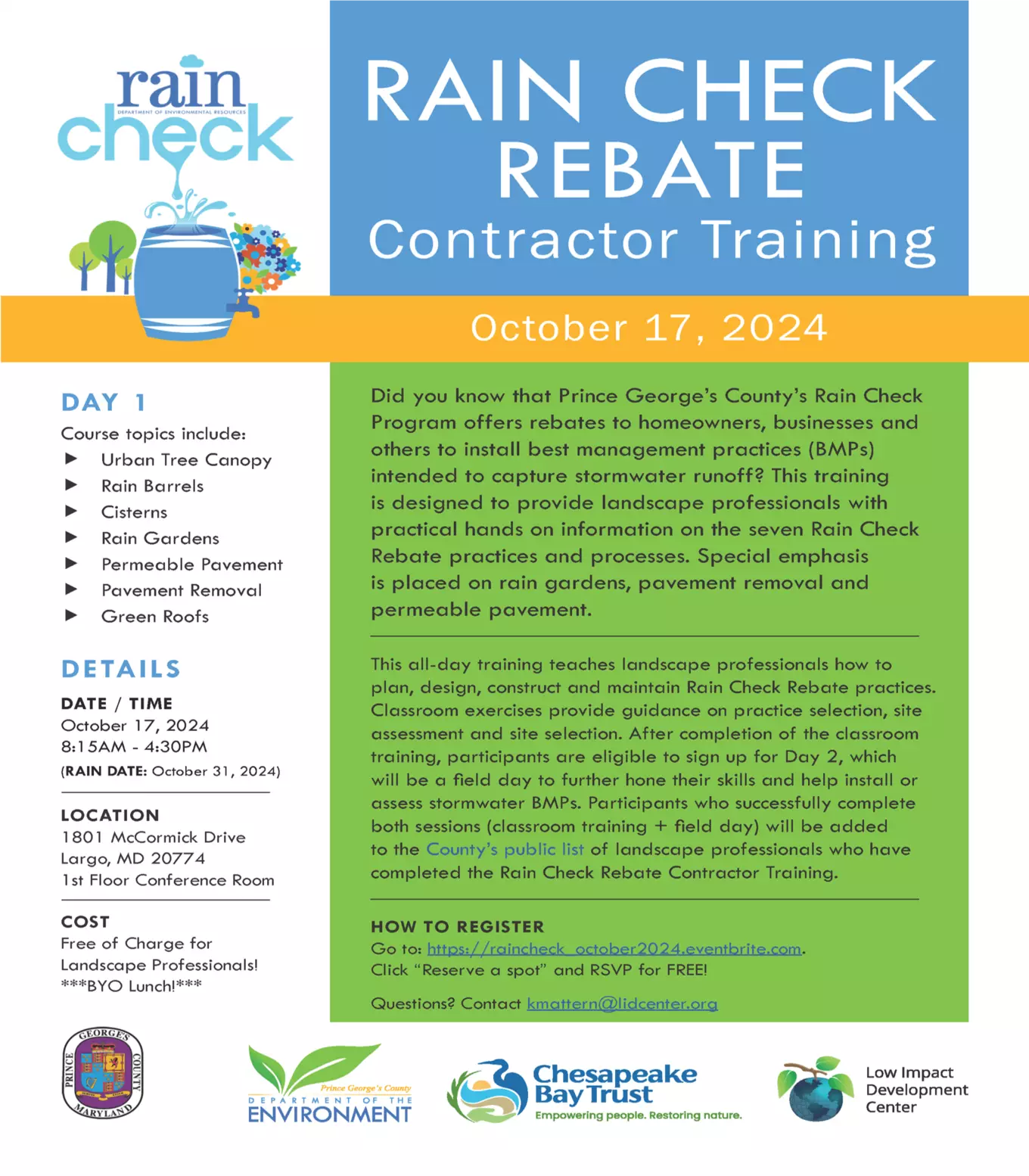 Rain Check Rebate