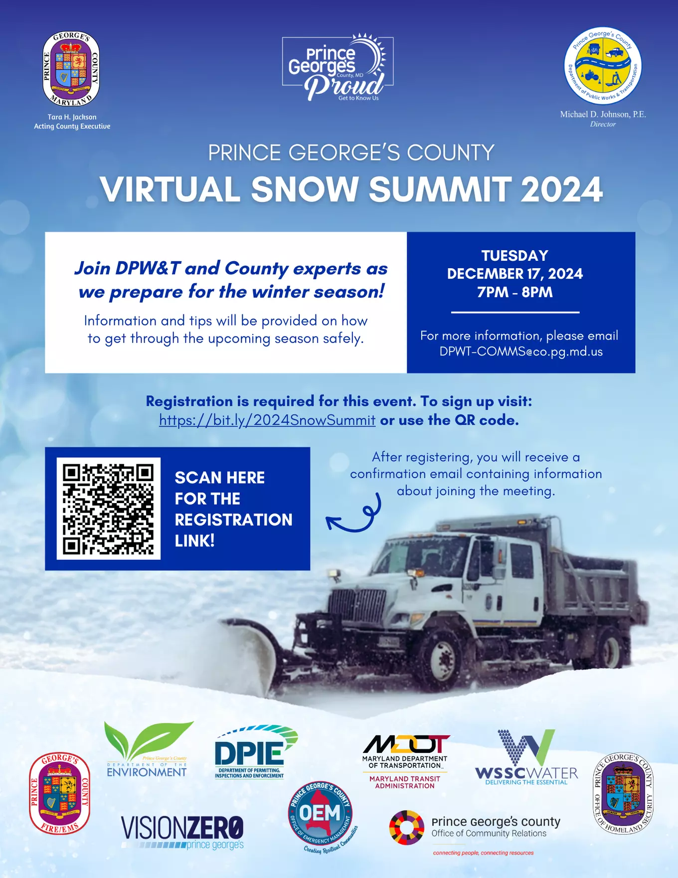 DPW&T Virtual Snow Summit Flyer