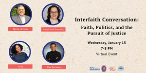 IMAGE: Faith, Politics, and the Pursuit of Justice - Interfaith Conversation