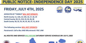 July 4th Public Notice for Transit Closures