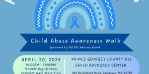 PGCDSS Child Advocacy center Child Abuse Awareness Walk