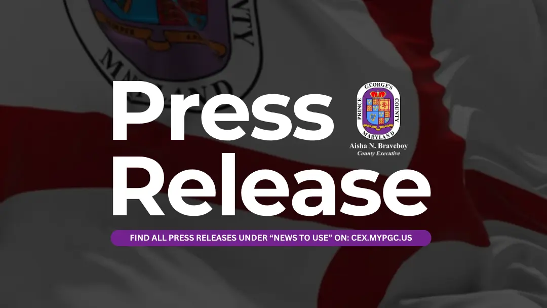 County Executive Aisha Braveboy Seal - Press Release Graphic