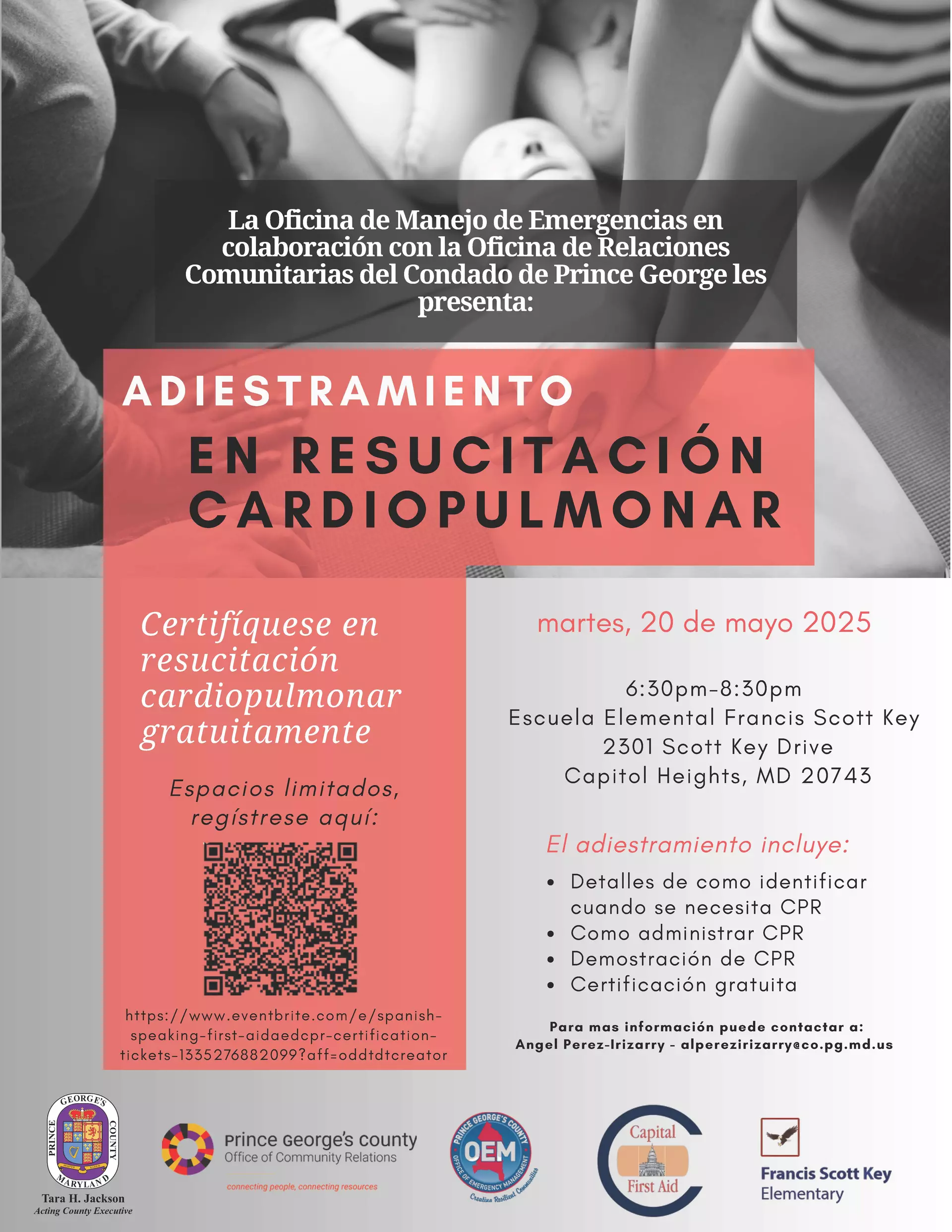 Spanish CPR Training Flyer
