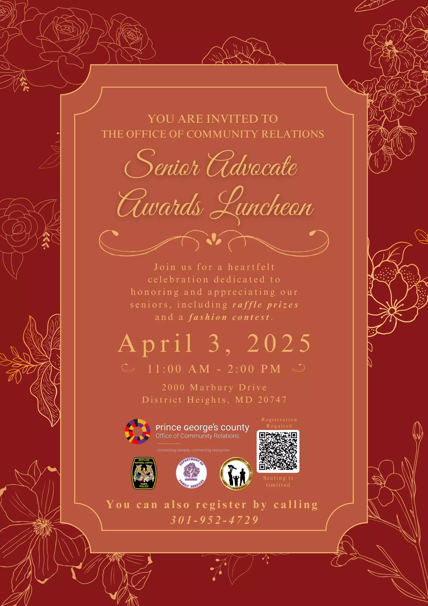 Senior Advocate Awards Luncheon Flyer