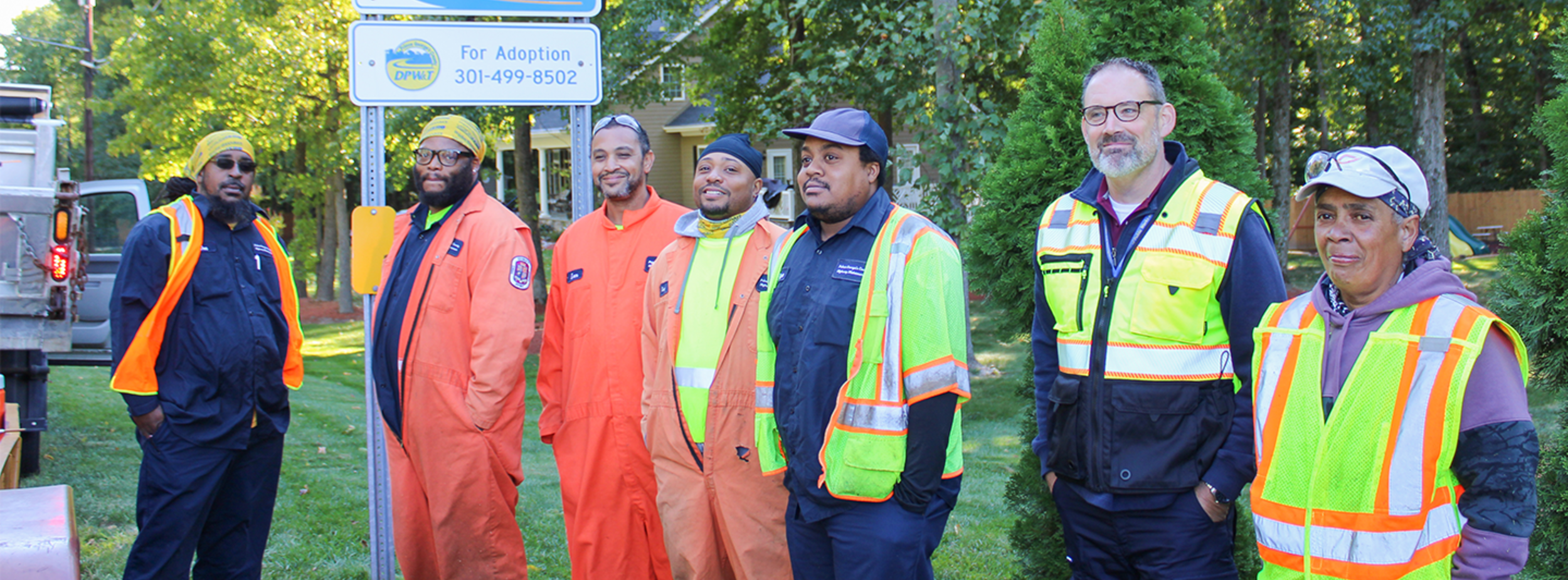 Seven individuals that work under Public Works & Transportation